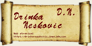 Drinka Nešković vizit kartica